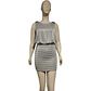 Vestido De Fiesta Estilo Blusón Drapeado Xscape Talla S / M - Miniatura 4