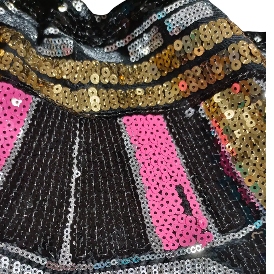 Vestido Fiesta con Mini Falda de Lentejuelas - Talla S 9