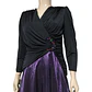 Vestido de Fiesta Vintage Años 80s Drapeado - Talla M - Miniatura 7