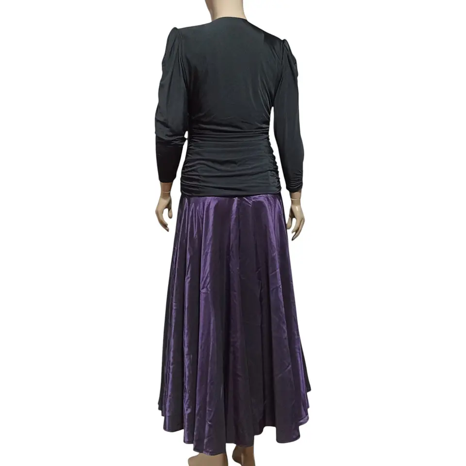Vestido de Fiesta Vintage Años 80s Drapeado - Talla M 5