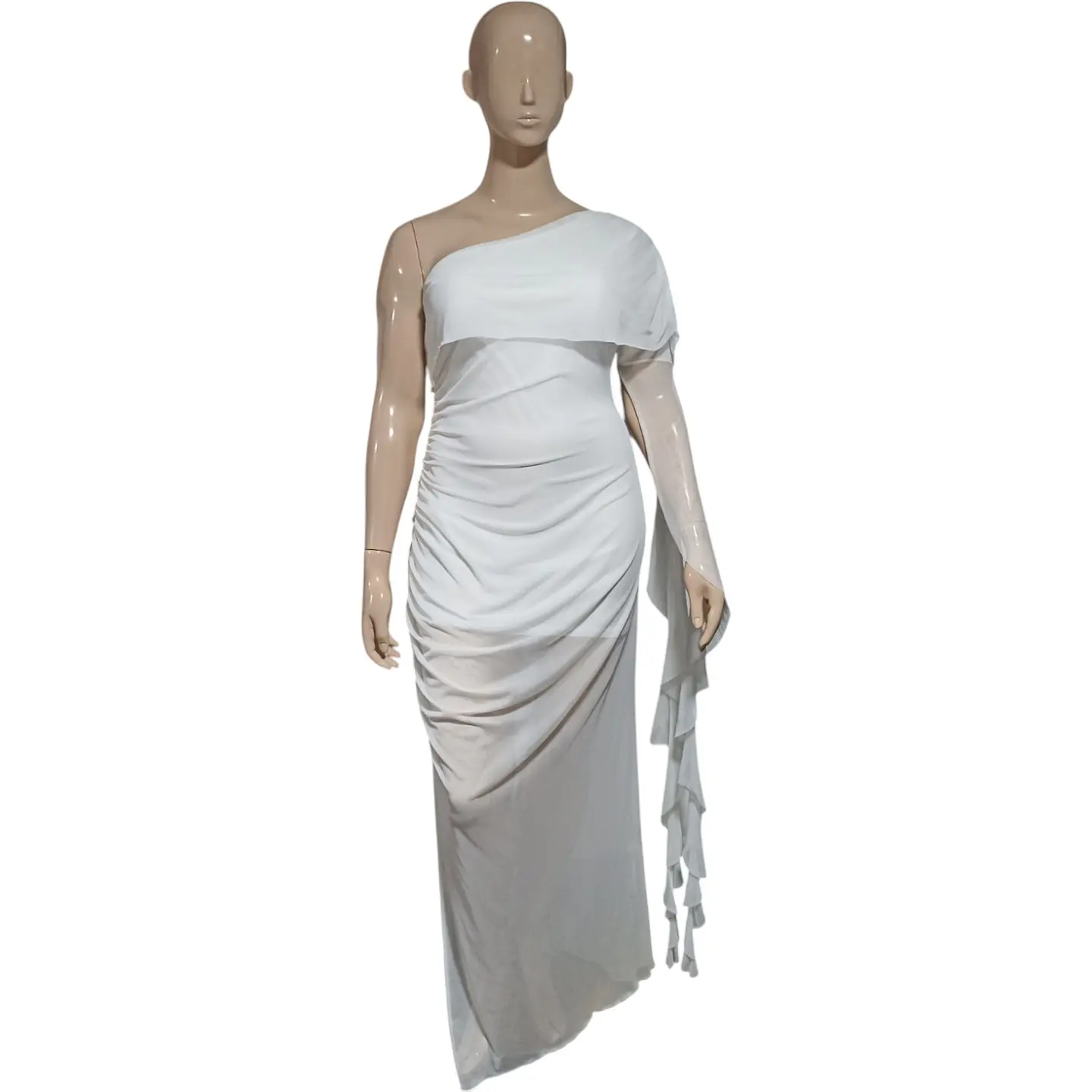 Vestido Blanco de Fiesta Importado Tallas Grandes 2XL 2
