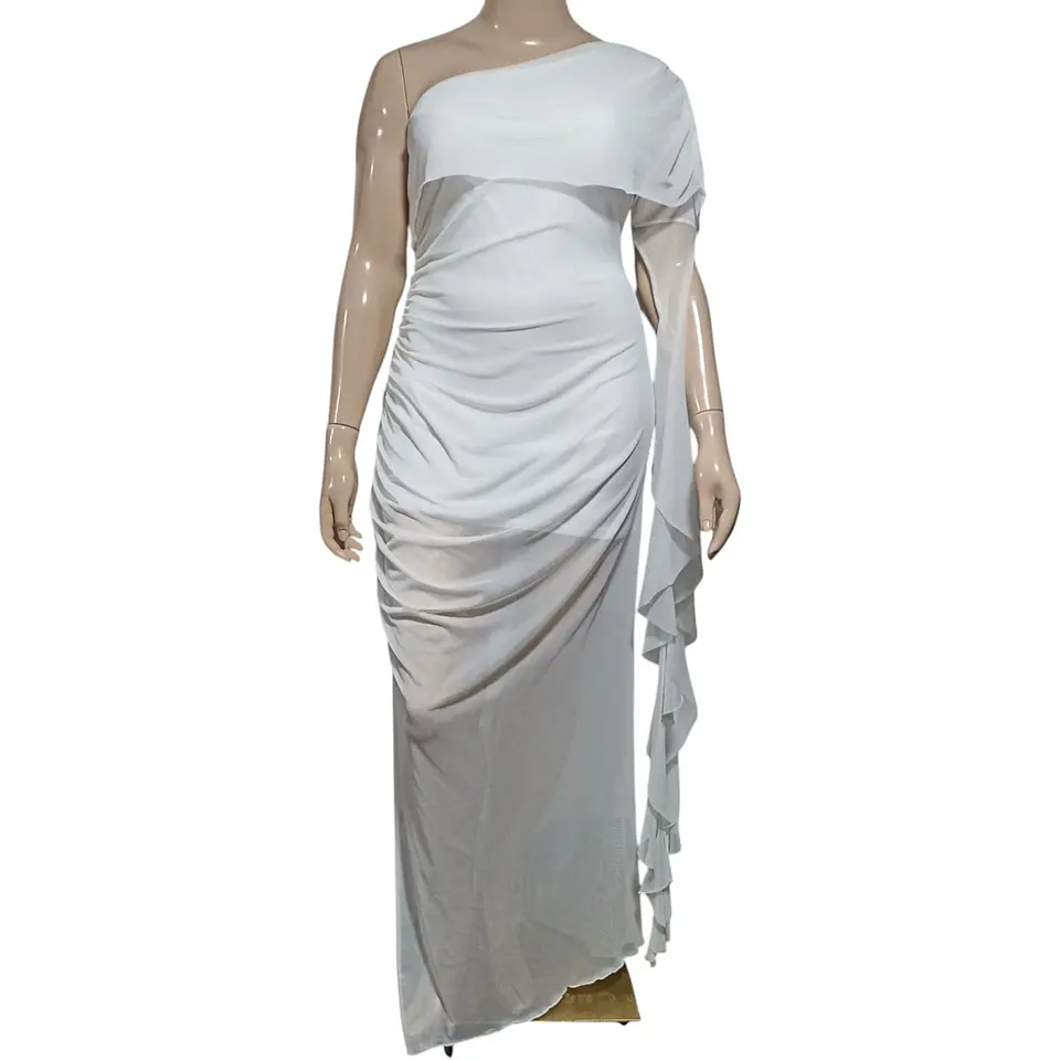 Vestido Blanco de Fiesta Importado Tallas Grandes 2XL 3