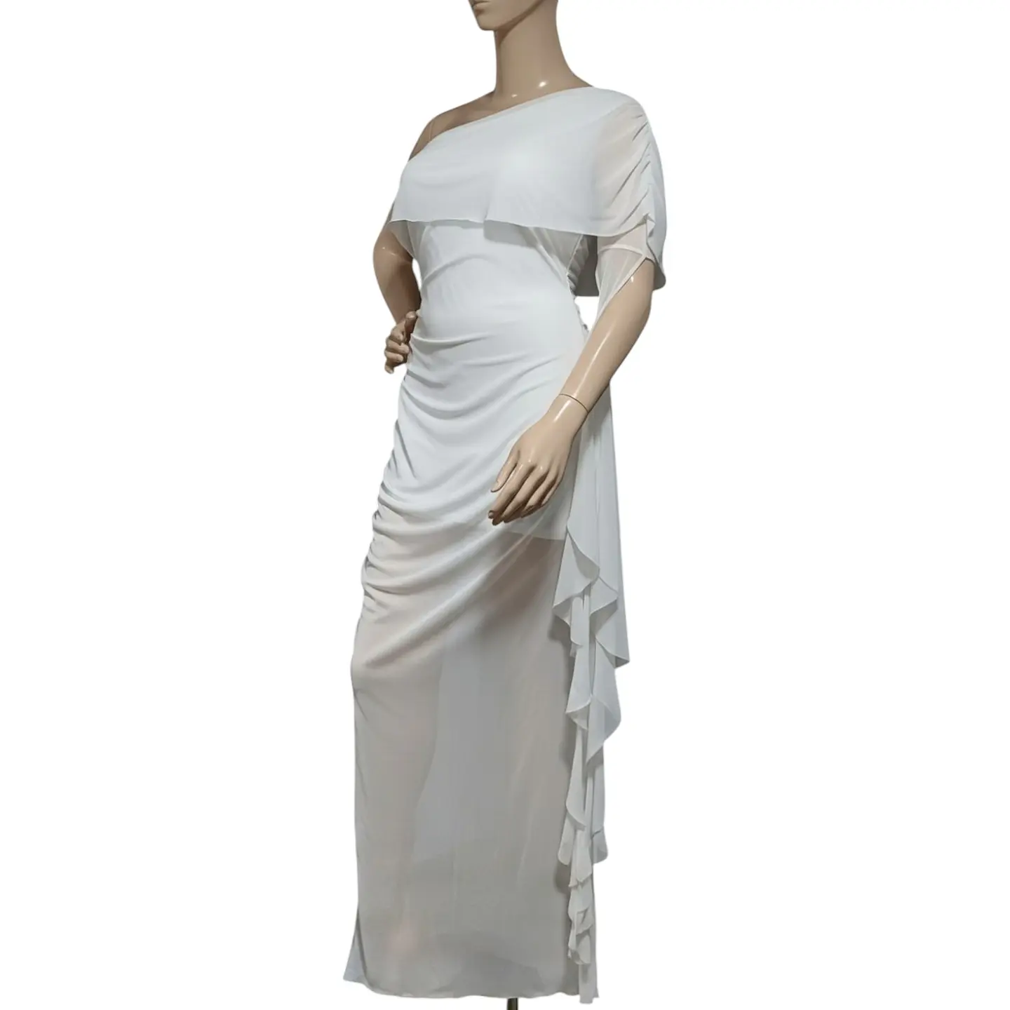 Vestido Blanco de Fiesta Importado Tallas Grandes 2XL 4