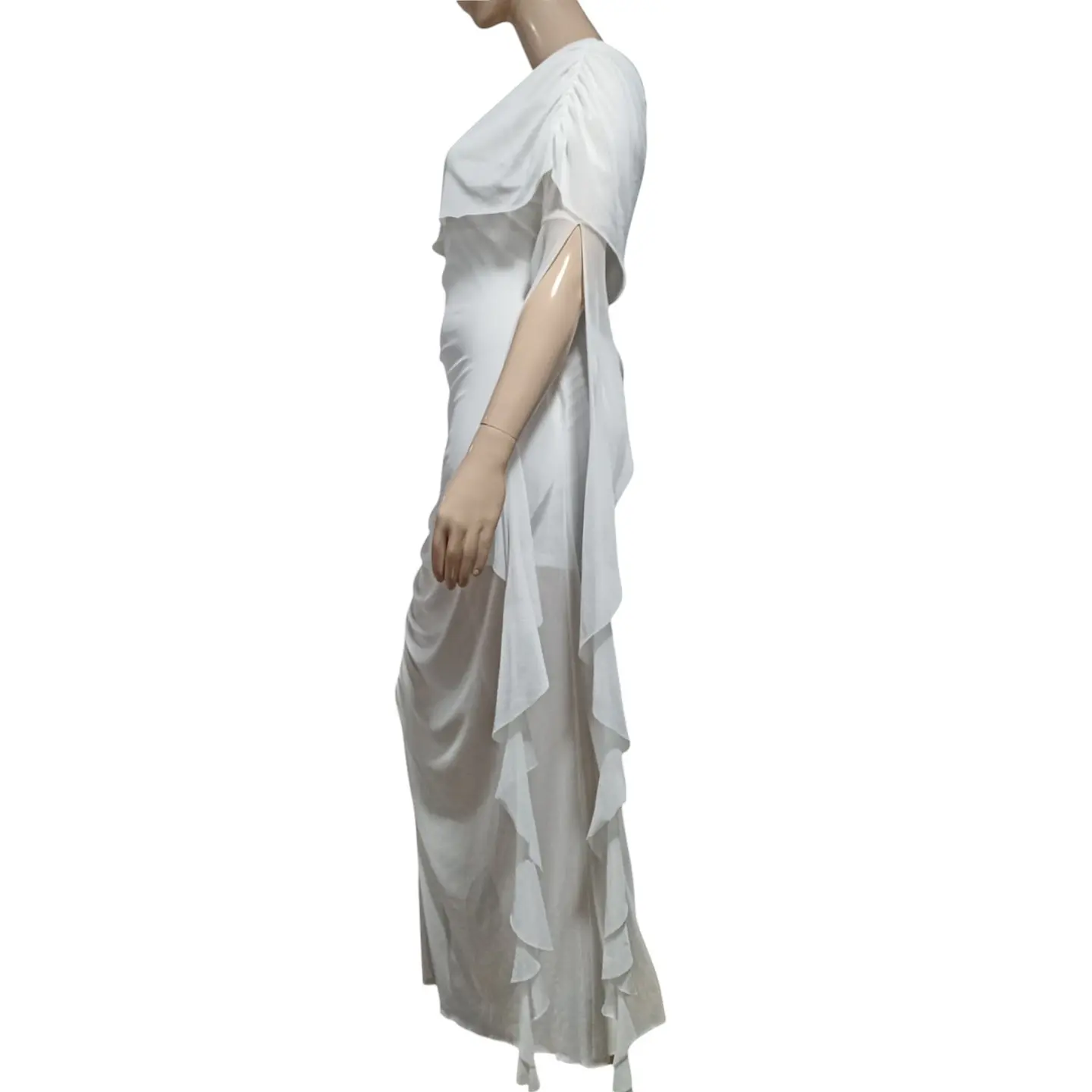Vestido Blanco de Fiesta Importado Tallas Grandes 2XL 5