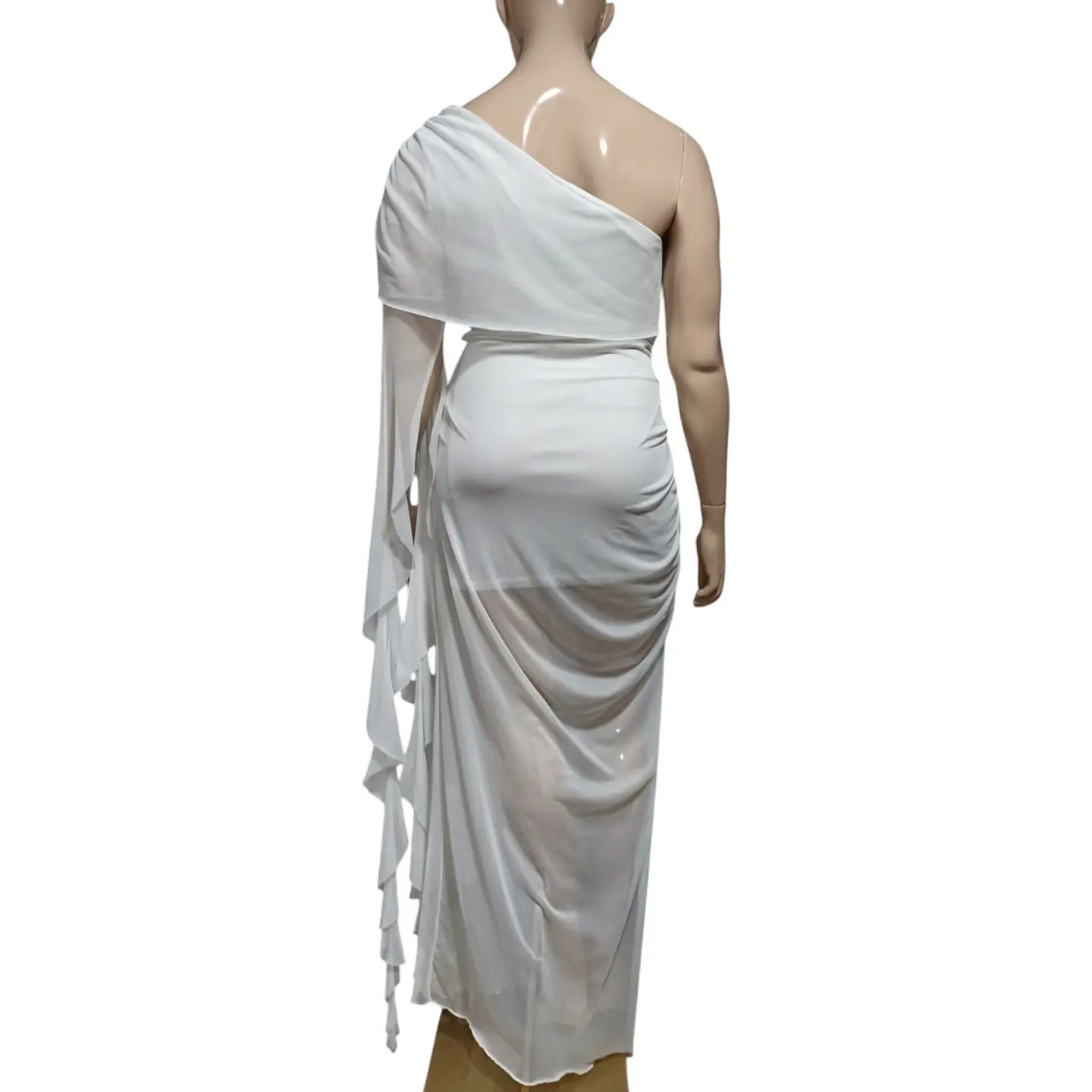 Vestido Blanco de Fiesta Importado Tallas Grandes 2XL 6
