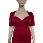 Vestido Fiesta Escote Corazón Abertura en Muslo Talla XL - Miniatura 6