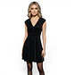 Vestido Fiesta Terciopelo Negro con Lentejuelas - Talla XS - Miniatura 1