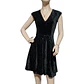 Vestido Fiesta Terciopelo Negro con Lentejuelas - Talla XS - Miniatura 2