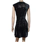 Vestido Fiesta Terciopelo Negro con Lentejuelas - Talla XS - Miniatura 7