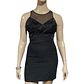 Vestido de Fiesta Corto Negro Ajustado - Talla L - Miniatura 3