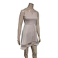 Vestido de Fiesta Corto Rosa Pálido Con Brillos - Talla S - Miniatura 3