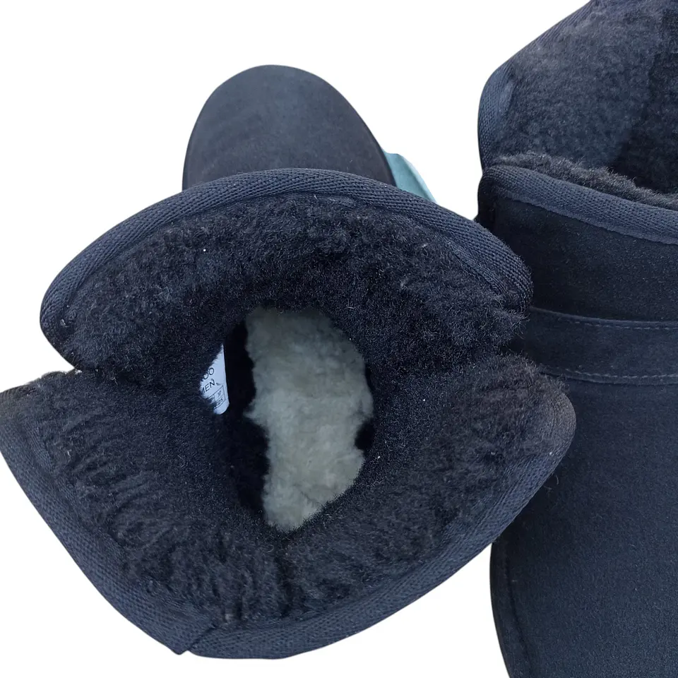 Bota Térmica de Gamuza con Forro de Lana Merino - Talla 38 5