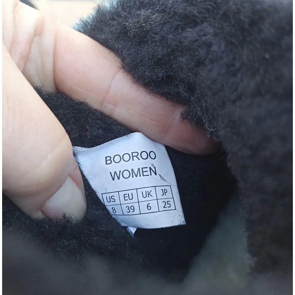 Bota Térmica de Gamuza con Forro de Lana Merino - Talla 38 9