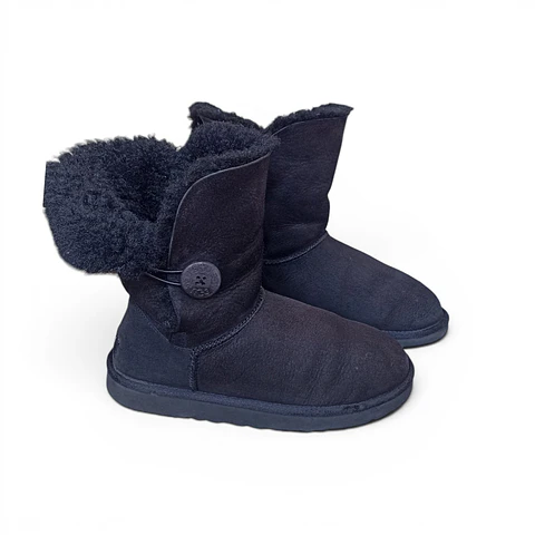 Bota UGG Bailey Button Cuero/Piel De Oveja - Talla 38