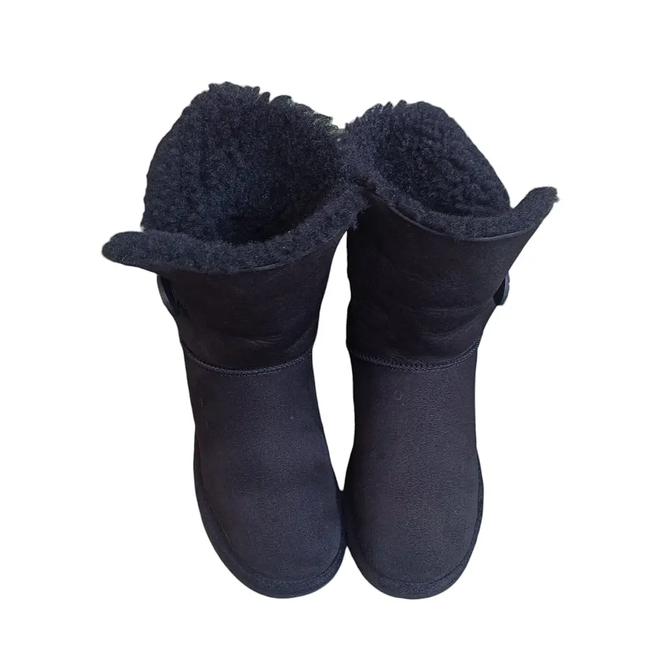 Bota UGG Bailey Button Cuero/Piel De Oveja - Talla 38 3