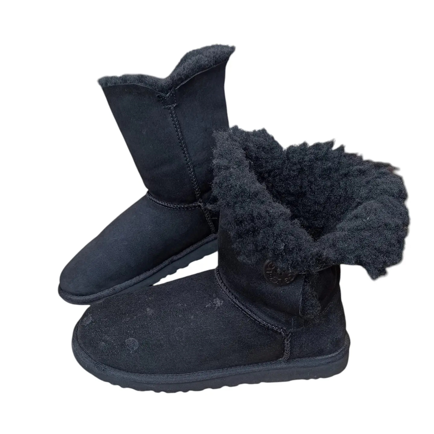 Bota Ugg Bailey Button Cuero/Piel de Oveja - Talla 39 4
