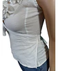 Blusa Banca Cruzada Sin Mangas Escote Profundo Talla L - Miniatura 4