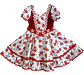 Vestido Huasa China Estampado Floral Para Niña 6 A 8 Años - Miniatura 4