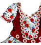Vestido Huasa China Estampado Floral Para Niña 6 A 8 Años - Miniatura 7