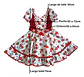 Vestido Huasa China Estampado Floral Para Niña 6 A 8 Años - Miniatura 10