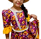 Vestido Huasa China Manga 3/4 -  Para Niña De 6 A 7 Años - Miniatura 4