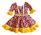 Vestido Huasa China Manga 3/4 -  Para Niña De 6 A 7 Años - Miniatura 5