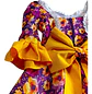 Vestido Huasa China Manga 3/4 -  Para Niña De 6 A 7 Años - Miniatura 9