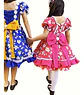 Vestido De Huasa China Para Niña 5 A 6 Años - Fondo Fucsia - Miniatura 3