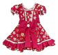 Vestido De Huasa China Para Niña 5 A 6 Años - Fondo Fucsia - Miniatura 5