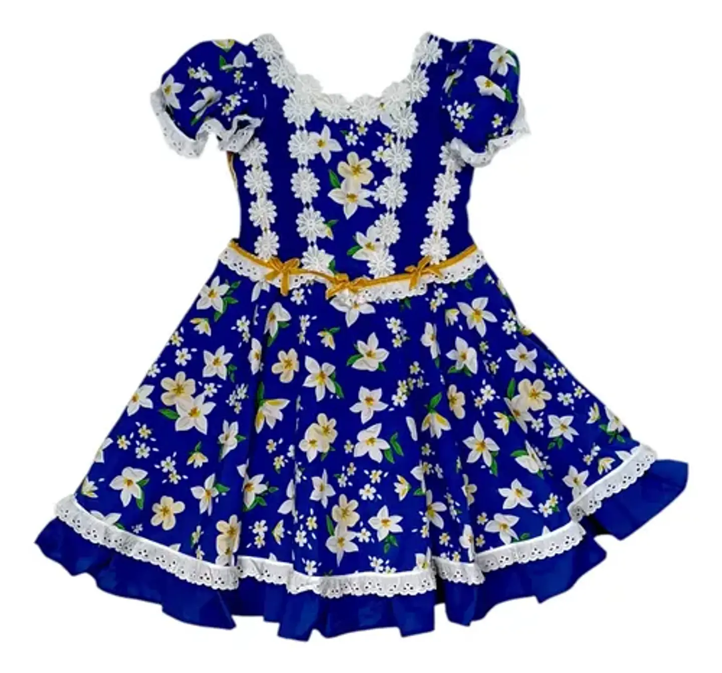 Vestido Huasa China Azul Para Niña 6 A 8 Años - Como Nuevo 4