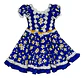 Vestido Huasa China Azul Para Niña 6 A 8 Años - Como Nuevo - Miniatura 4