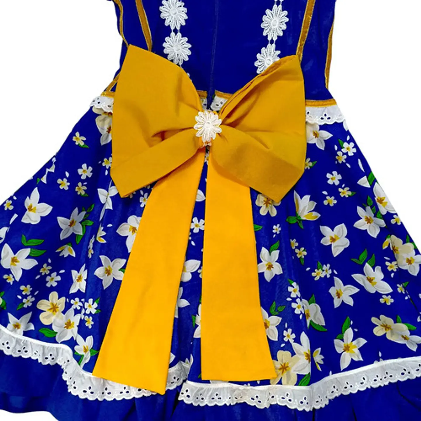 Vestido Huasa China Azul Para Niña 6 A 8 Años - Como Nuevo 8