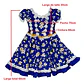 Vestido Huasa China Azul Para Niña 6 A 8 Años - Como Nuevo - Miniatura 10