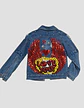 Chaqueta Mezclilla Con Apli. Lentejuelas Para Niñas 5-7 Años - Miniatura 4