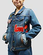 Chaqueta De Mezclilla Con Aplique De Lentejuelas Talla 10-12 - Miniatura 3