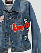 Chaqueta De Mezclilla Con Aplique De Lentejuelas Talla 10-12 - Miniatura 8