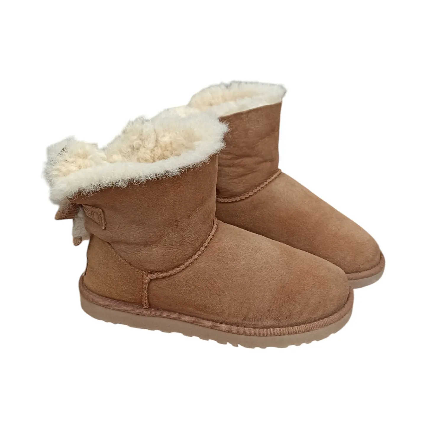 Bota UGG Mini Bailey Bow Corduroy Sheepskin - Talla 37 1