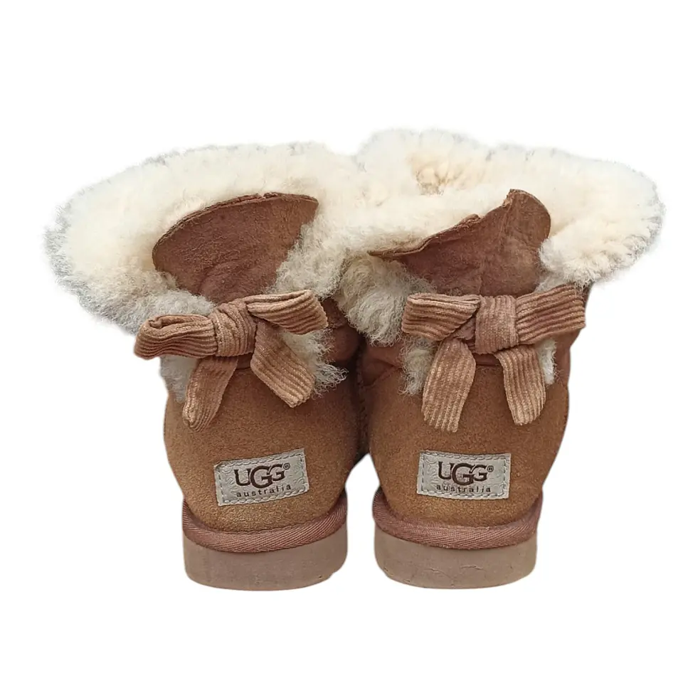 Bota UGG Mini Bailey Bow Corduroy Sheepskin - Talla 37 5