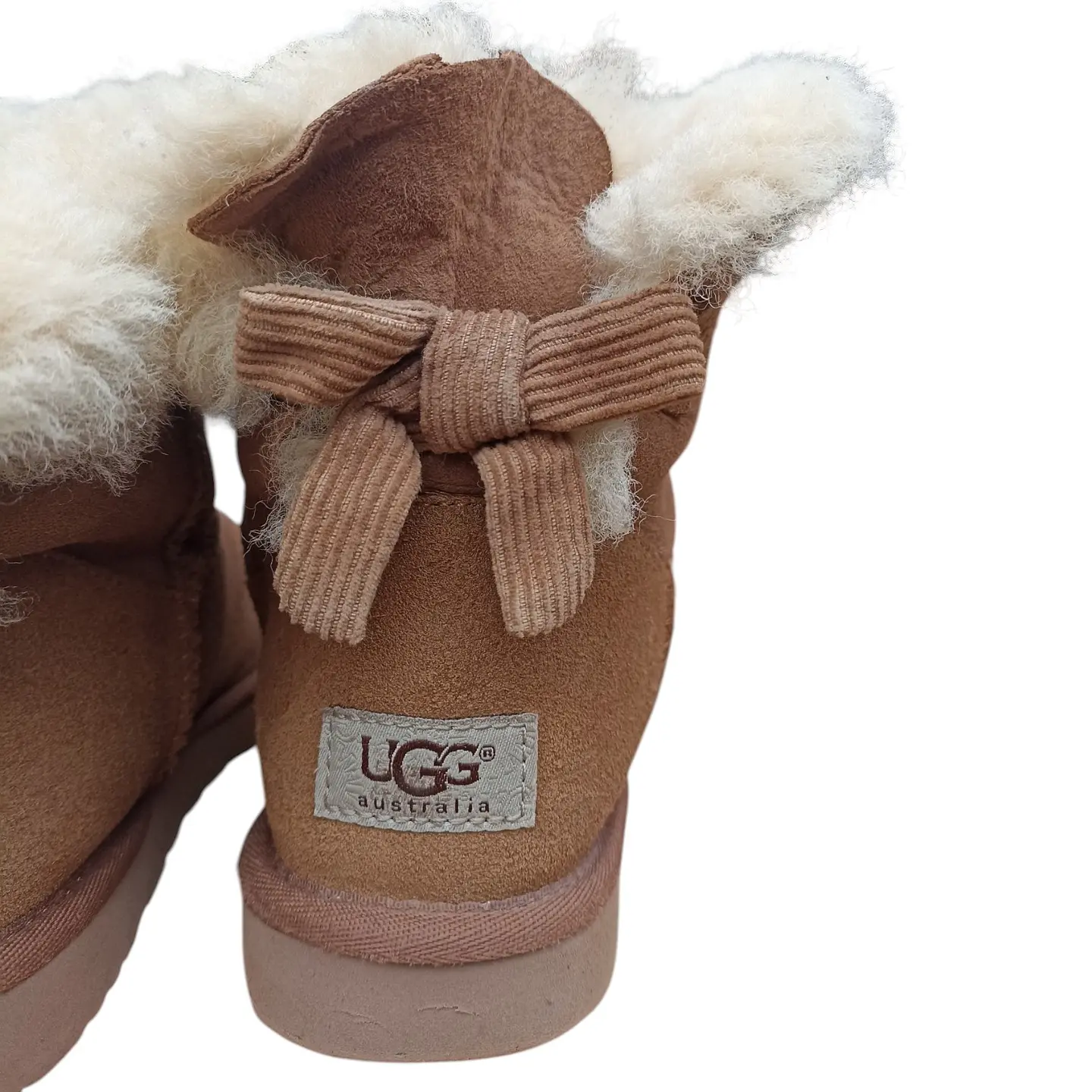 Bota UGG Mini Bailey Bow Corduroy Sheepskin - Talla 37 6