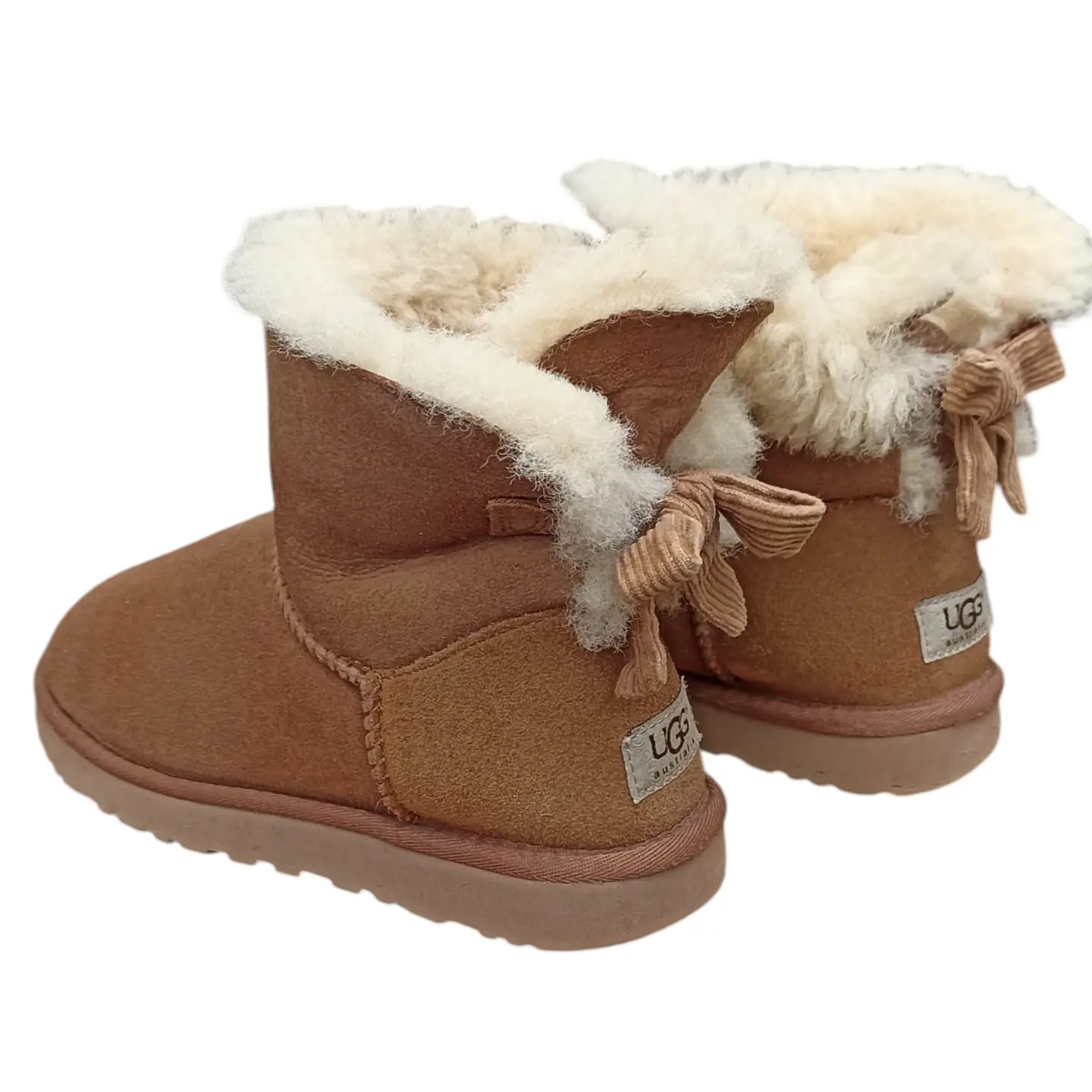 Bota UGG Mini Bailey Bow Corduroy Sheepskin - Talla 37 4