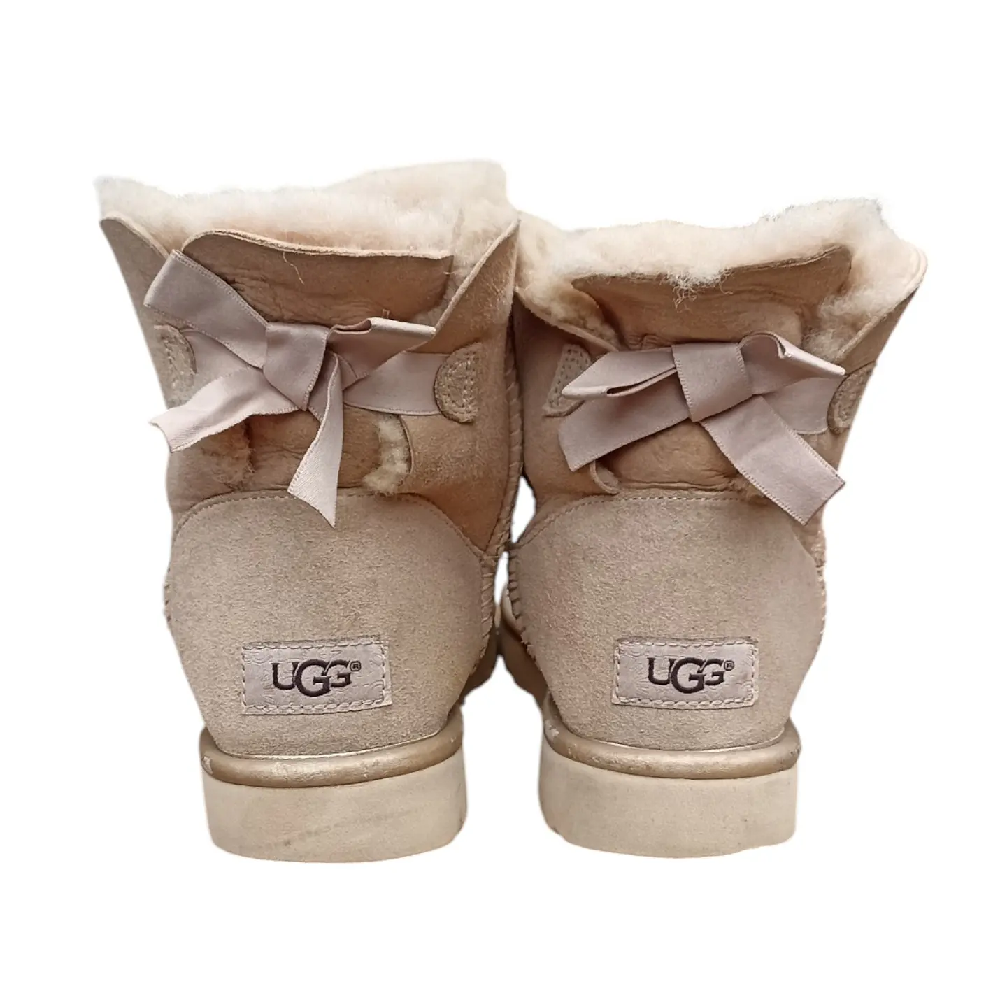 Bota UGG Mini Bailey Bow Metallic Sheepskin - Talla 37 6