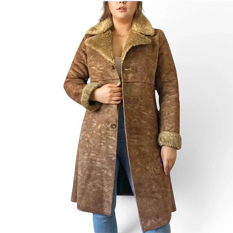 Abrigo Importado Vintage Estilo Penny Lane 70s - Talla M