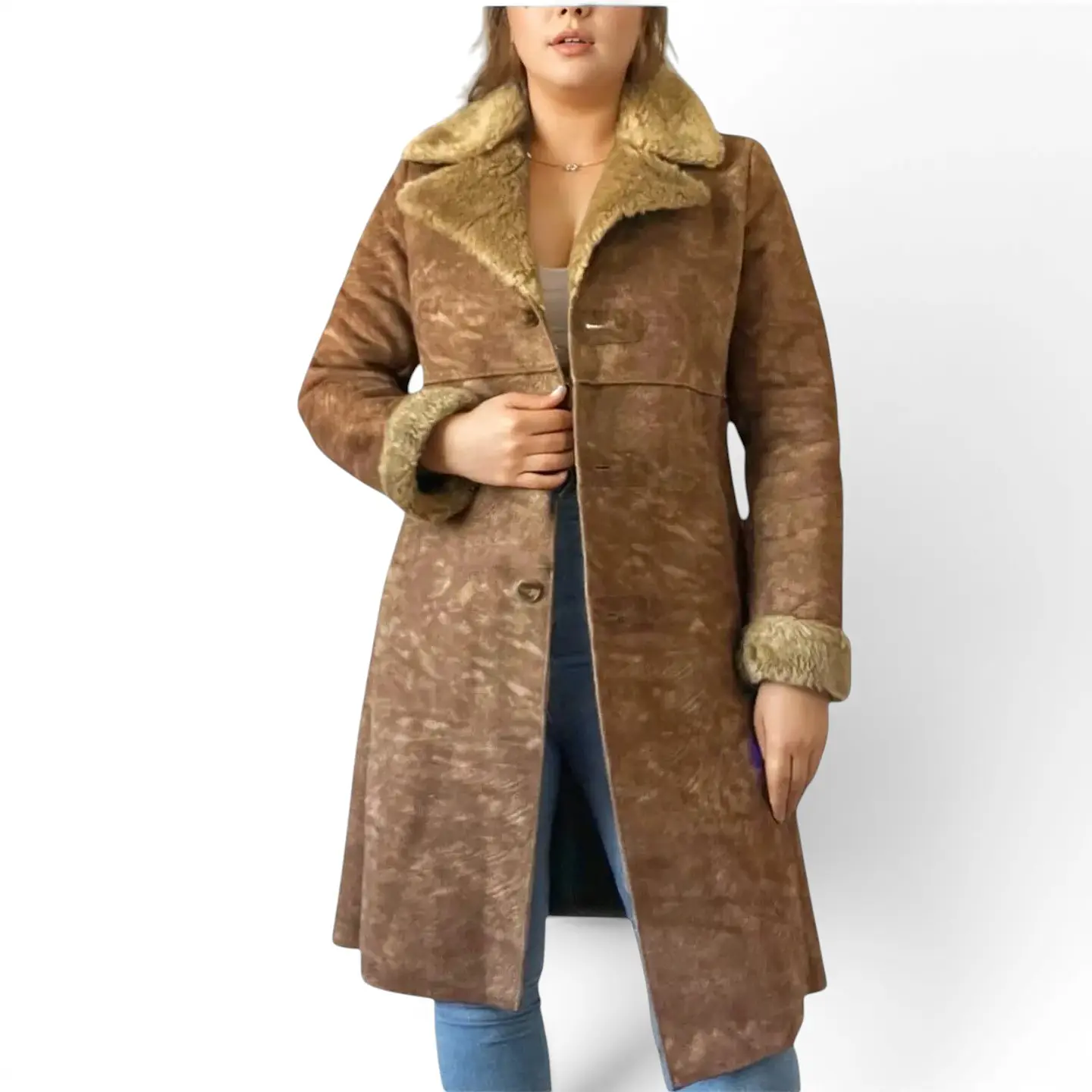 Abrigo Importado Vintage Estilo Penny Lane 70s - Talla M 1