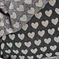 Tela Lanilla Estampada Diseño Corazones - Corte De 1 Metro - Miniatura 1