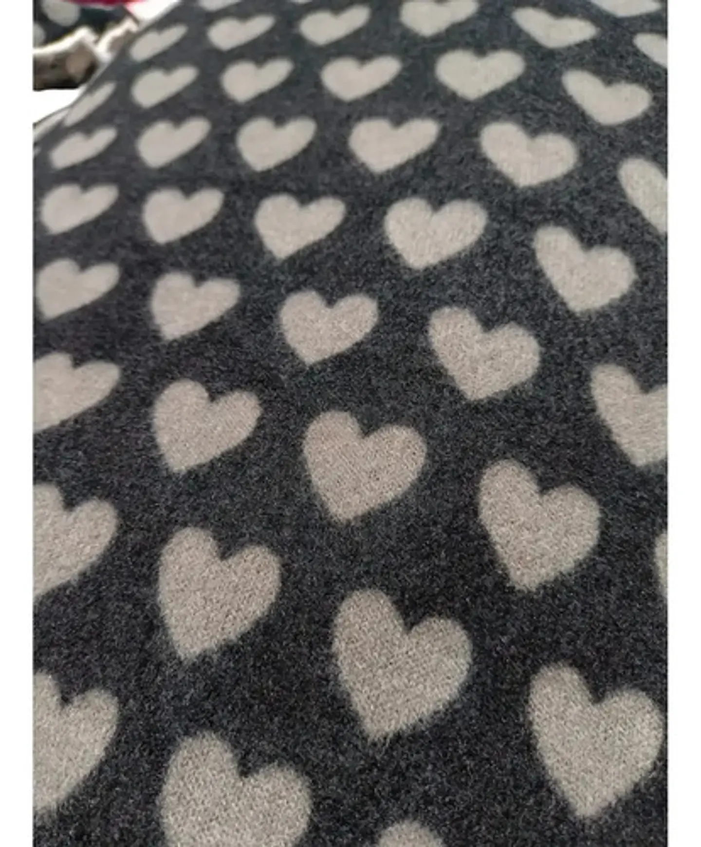 Tela Lanilla Estampada Diseño Corazones - Corte De 1 Metro 3