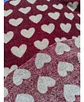 Tela Lanilla Estampada Diseño Corazones - Corte De 1 Metro - Miniatura 1
