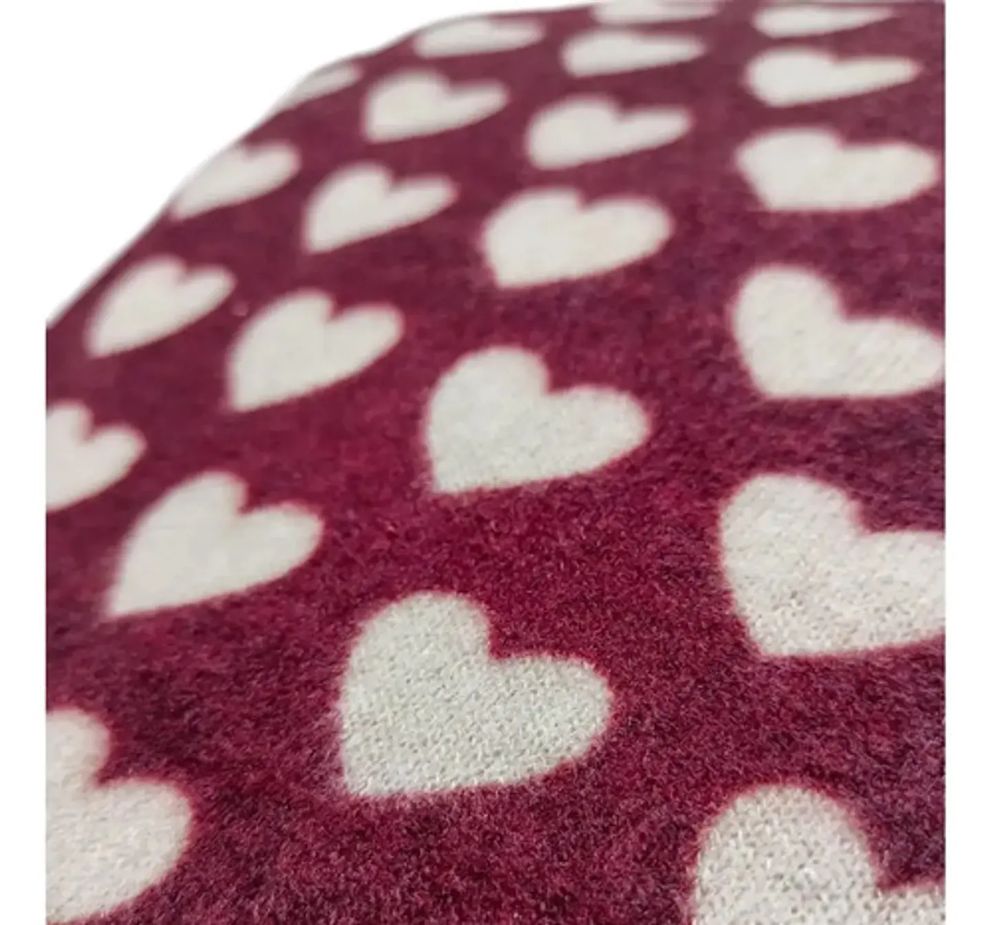 Tela Lanilla Estampada Diseño Corazones - Corte De 1 Metro 3