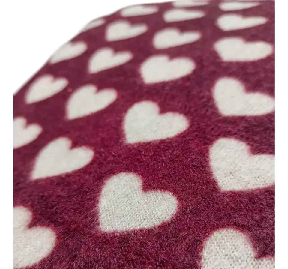 Tela Lanilla Estampada Diseño Corazones - Corte De 1 Metro 3