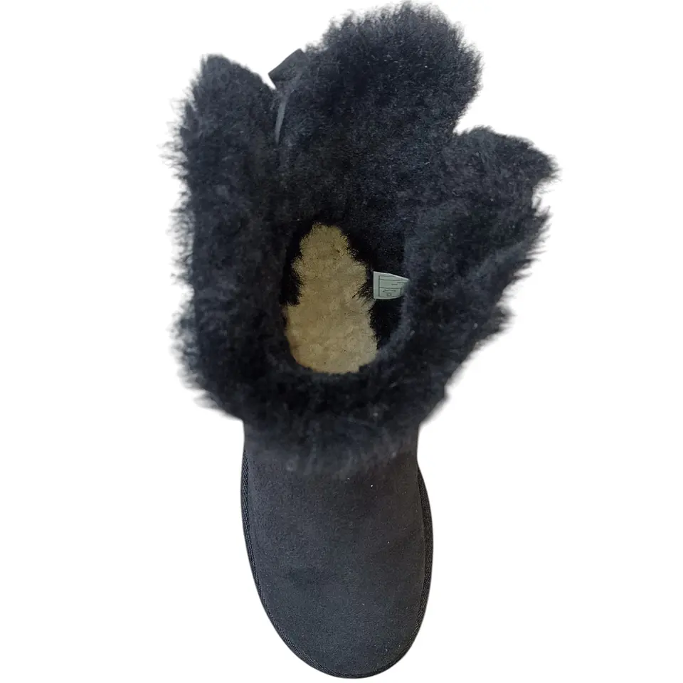 Bota UGG Mini Bailey Bow Sheepskin Negra - Talla 38 6
