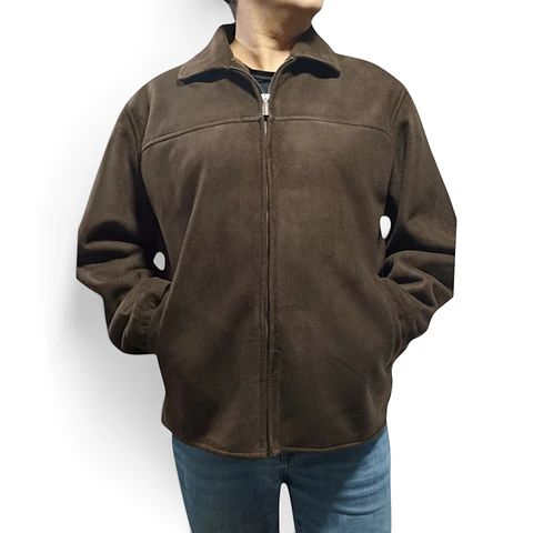 Chaqueta Forrada Impermeable de Gamuza Para Hombre Talla XL